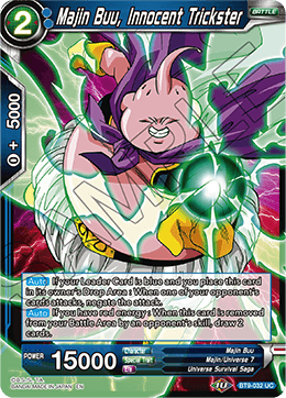 DBS Universal Onslaught BT9-032 Majin Buu, Innocent Trickster Foil