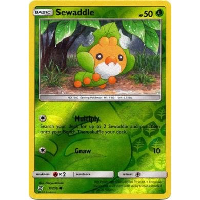 SM Unified Minds 006/236 Sewaddle Reverse Holo