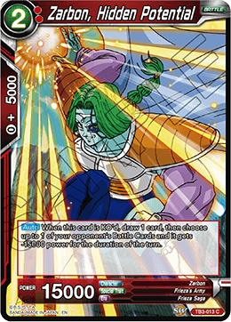 DBS Clash of Fates TB3-013 Zarbon, Hidden Potential Foil