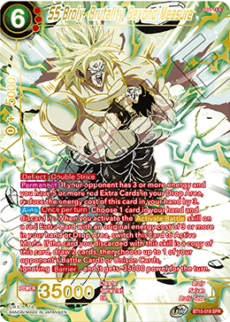 DBS Saiyan Showdown BT15-019 Broly, Brutality Beyond Measure SPR