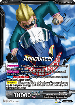 DBS World Martial Arts Tournament TB2-065 Announcer (Leader)