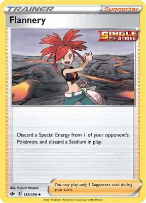 SWSH Chilling Reign 139/198 Flannery Reverse Holo