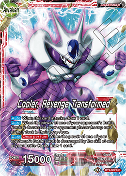 DBS Universal Onslaught BT9-002 Cooler / Cooler, Revenge Transformed (Leader) Foil