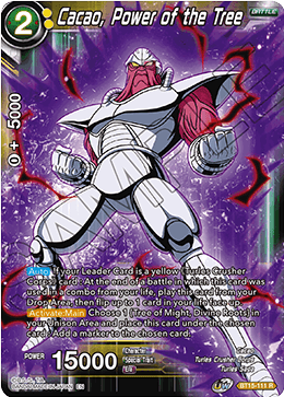 DBS Saiyan Showdown BT15-111 Cacao, Power of the Tree Foil