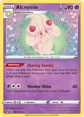 SWSH Vivid Voltage 081/185 Alcremie Reverse Holo