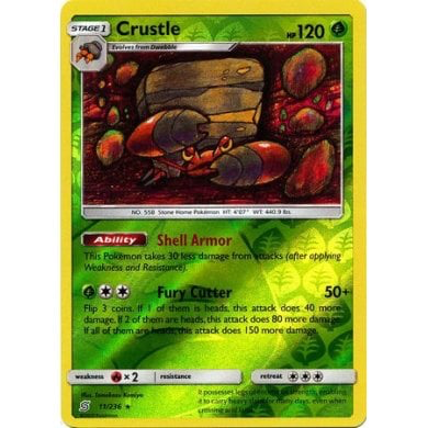SM Unified Minds 011/236 Crustle Reverse Holo