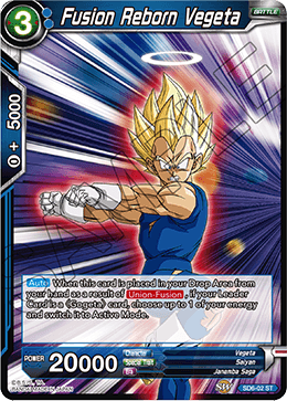 DBS Series 5 Starter Resurrected Fusion SD6-002 Fusion Reborn Vegeta