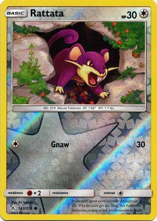 SM Unbroken Bonds 143/214 Rattata Reverse Holo