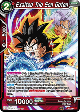 DBS Assault of the Saiyans BT7-009 Exalted Trio Son Goten Foil