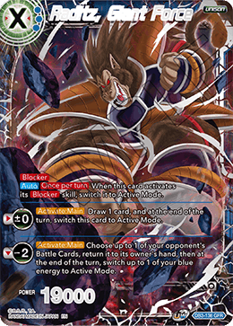 DBS Draft Box 6: Giant's Force DB3-136 Raditz, Giant Force (GFR)