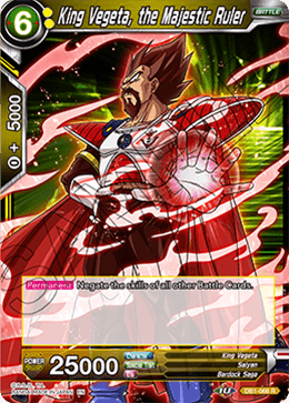 DBS Draft Box 4: Dragon Brawl DB1-066 King Vegeta, the Majestic Ruler Foil