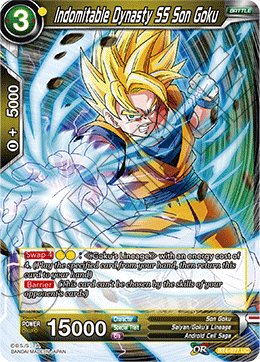 DBS Colossal Warfare BT4-077 Indomitable Dynasty SS Son Goku Foil