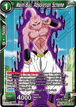 DBS Cross Spirits BT14-081 Majin Buu, Absorption Scheme