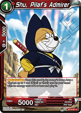 DBS Rise of the Unison Warrior BT10-021 Shu, Pilaf's Admirer