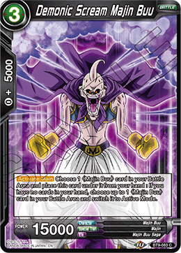 DBS Universal Onslaught BT9-083 Demonic Scream Majin Buu Foil