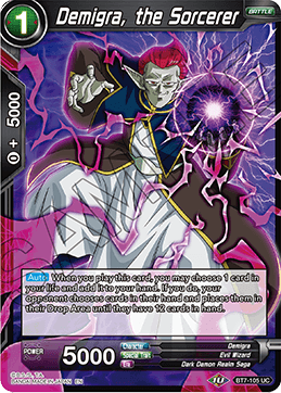 DBS Assault of the Saiyans BT7-105 Demigra, the Sorcerer Foil
