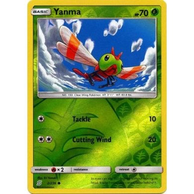 SM Unified Minds 002/236 Yanma Reverse Holo