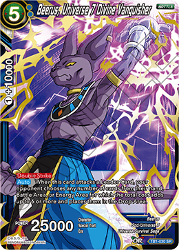 DBS The Tournament of Power TB1-030 Beerus, Universe 7 Divine Vanquisher (SR)
