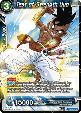 DBS World Martial Arts Tournament TB2-030 Test of Strength Uub Foil