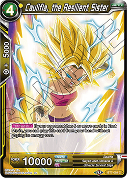 DBS Assault of the Saiyans BT7-084 Caulifla, the Resilient Sister Foil