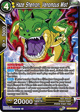 DBS Rise of the Unison Warrior BT10-117 Haze Shenron, Venomous Mist