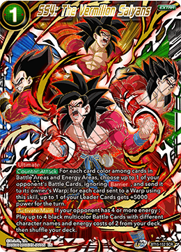 DBS Saiyan Showdown BT15-152 SS4: The Vermilion Saiyans SCR