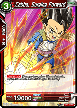 DBS Draft Box 4: Dragon Brawl DB1-009 Cabba, Surging Forward