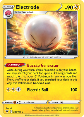 SWSH Vivid Voltage 046/185 Electrode Holo Rare