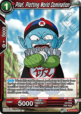 DBS Rise of the Unison Warrior BT10-019 Pilaf, Plotting World Domination