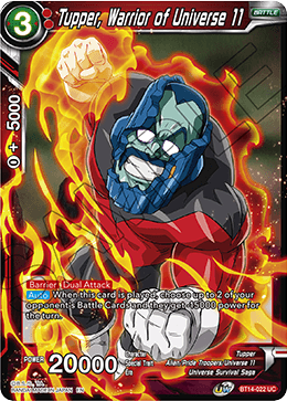 DBS Cross Spirits BT14-022 Tupper, Warrior of Universe 11