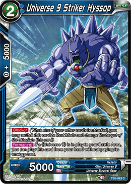 DBS The Tournament of Power TB1-043 Universe 9 Striker Hyssop