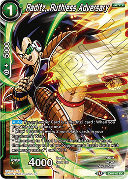 DBS Expansion Set 07: Magnificent Collection - Fusion Hero EX07-07 Raditz, Ruthless Adversary Foil