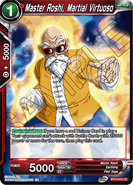 DBS Rise of the Unison Warrior BT10-010 Master Roshi, Martial Virtuoso Foil