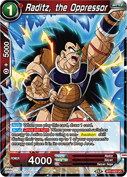 DBS Assault of the Saiyans BT7-003 Raditz, the Oppressor