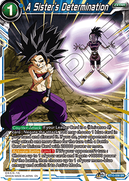 DBS Saiyan Showdown BT15-058 A Sister's Determination SR