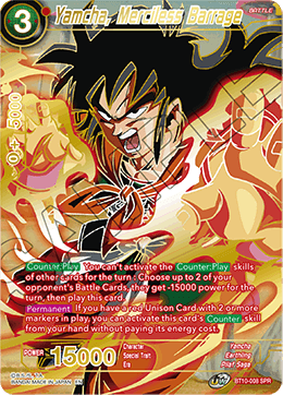 DBS Rise of the Unison Warrior BT10-008 Yamcha, Merciless Barrage (SPR)