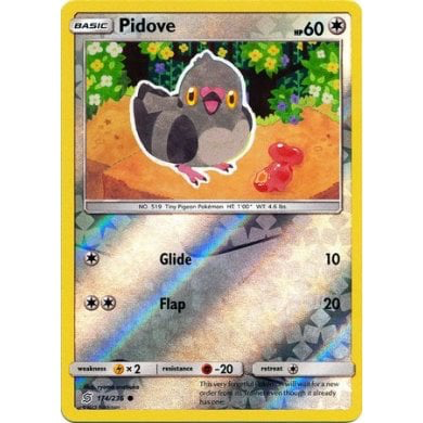 SM Unified Minds 174/236 Pidove Reverse Holo