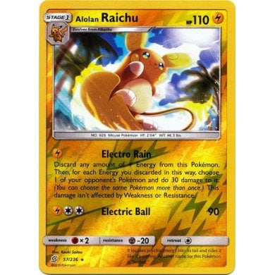 SM Unified Minds 057/236 Alolan Raichu Reverse Holo
