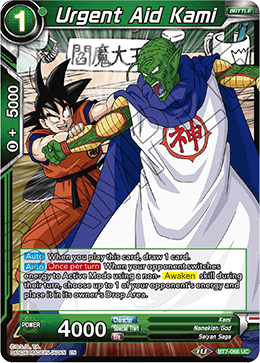DBS Assault of the Saiyans BT7-066 Urgent Aid Kami Foil