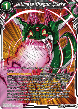 DBS Cross Spirits BT14-141 Ultimate Dragon Quake