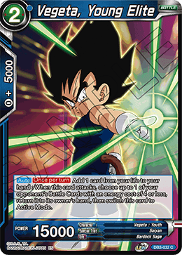 DBS Draft Box 6: Giant's Force DB3-032 Vegeta, Young Elite