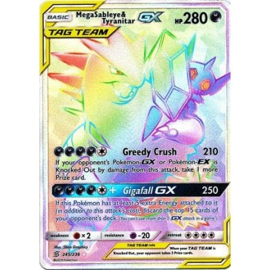 SM Unified Minds 245/236 Mega Sableye & Tyranitar GX (Tag Team)