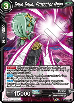 DBS Cross Worlds BT3-119 Shun Shun, Protector Majin