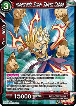 DBS The Tournament of Power TB1-010 Impeccable Super Saiyan Cabba Foil