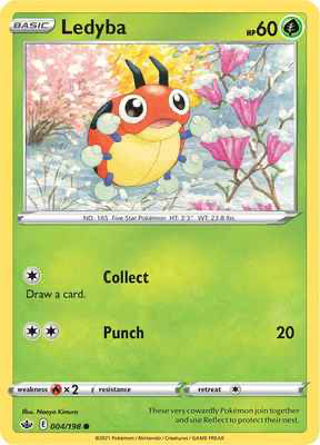 SWSH Chilling Reign 004/198 Ledyba