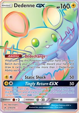 SM Unbroken Bonds 219/214 Dedenne GX