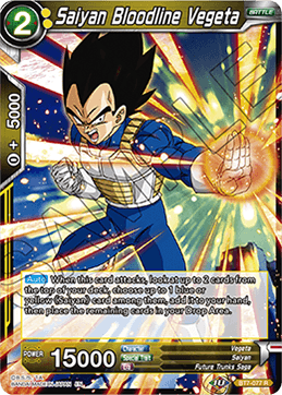 DBS Assault of the Saiyans BT7-077 Saiyan Bloodline Vegeta Foil
