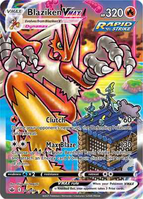 SWSH Chilling Reign 201/198 Blaziken Vmax Alternate Art