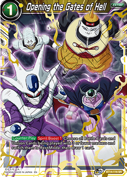 DBS Cross Spirits BT14-116 Opening the Gates of Hell SR