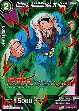 DBS Realm of the Gods BT16-113 Dabura, Annihilation at Hand